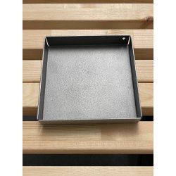 15 x 15 cm Firkantet bakke med bne hjrner