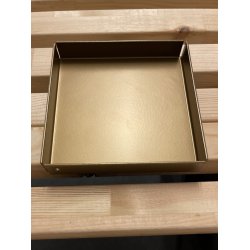 15 x 15 cm Firkantet bakke med bne hjrner