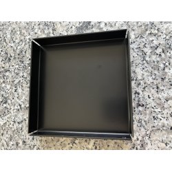 15 x 15 cm Firkantet bakke med bne hjrner