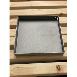 20 x 20 cm Firkantet bakke med bne hjrner