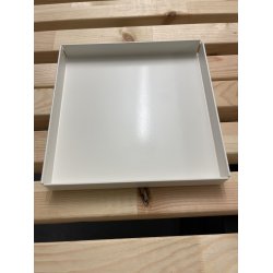 20 x 20 cm Firkantet bakke med bne hjrner