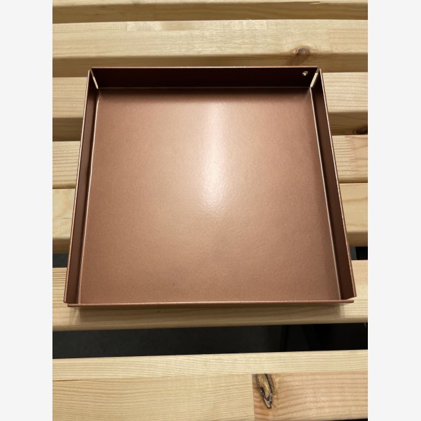 20 x 20 cm Firkantet bakke med bne hjrner