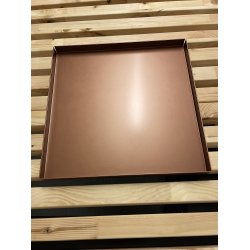 38 x 38 cm Firkantet bakke med bne hjrner