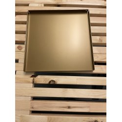 38 x 38 cm Firkantet bakke med bne hjrner