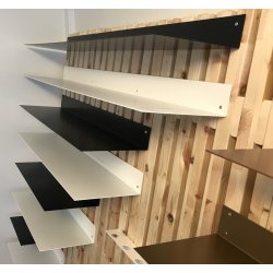 Vinkelhylde - 25 x 8 cm - flere lngder