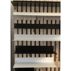 Vinkelhylde - 25 x 5 cm - flere lngder