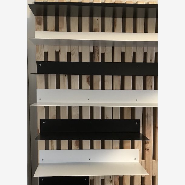 Vinkelhylde - 25 x 5 cm - flere lngder