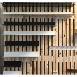 Vinkelhylde - 25 x 8 cm - flere lngder