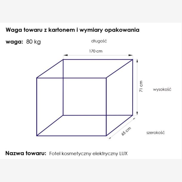 Elektrisk kosmetikstollux hvid/bg 3 motorer