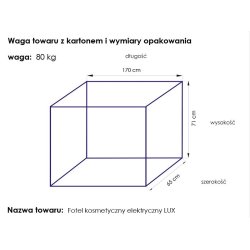 Elektrisk kosmetikstollux hvid/bg 3 motorer