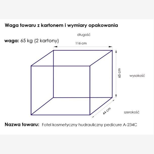 Kosmetisk stol hyd. en 234c pedi hvid