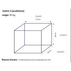 Kosmetisk stol hyd. en 210 er hvid