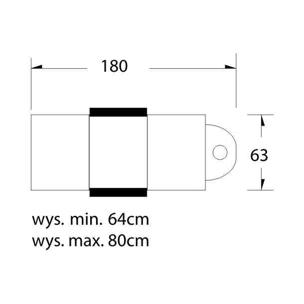 Kosmetisk stol hyd. en 210 er hvid