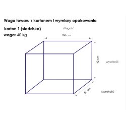 Kosmetisk stol hyd. en 210 er sort