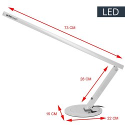 Slank LED skrivebordslampe i aluminium