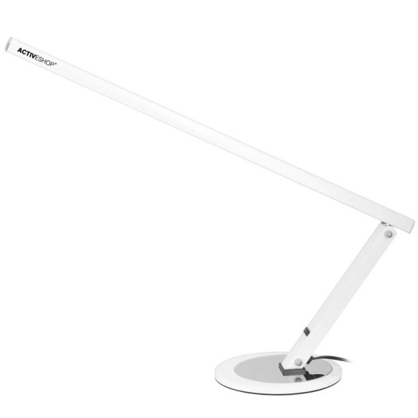 20w slim skrivebordslampe hvid