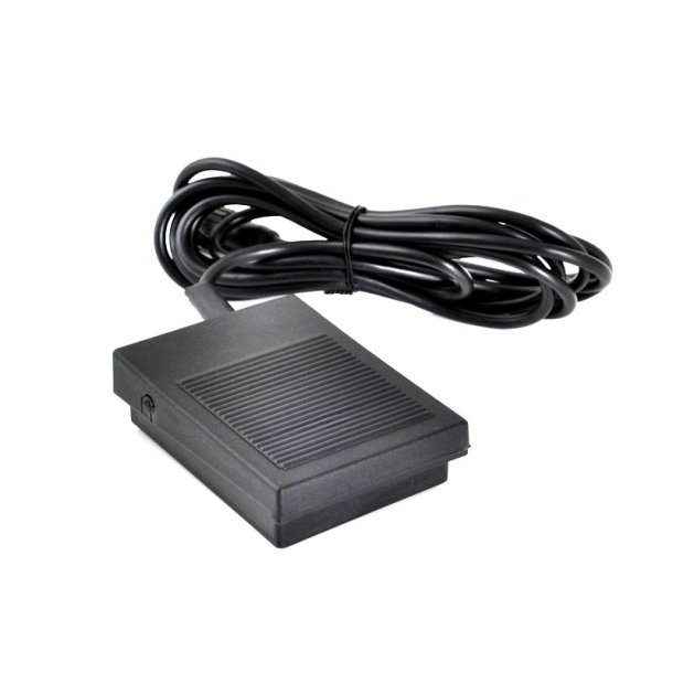 Fodpedal til filemaskine med stvopsamler- tnd/sluk