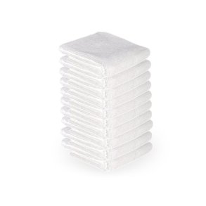 Mikrofiberhndklde 73x40cm 10stk hvid