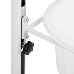 Hjdejusterbar pedicurebakke, hvid