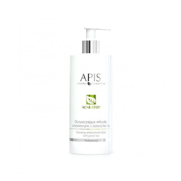 Apis acne-stop antibakteriel rensemlk. med grn te 500ml