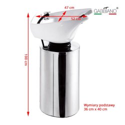 Gabbiano q-2460 barbervaskestation - vaskestation