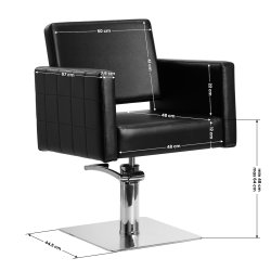 Gabbiano Black Ankara stylingstol