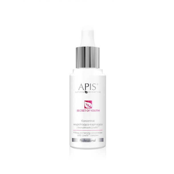 Apis secret of youth, fyldende og opstrammende koncentrat med et 30 ml linefill-kompleks