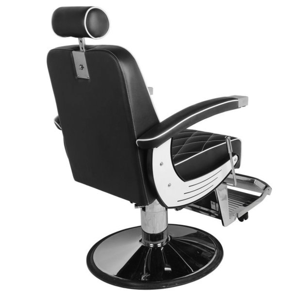 Gabbiano Black Imperial Barberstol