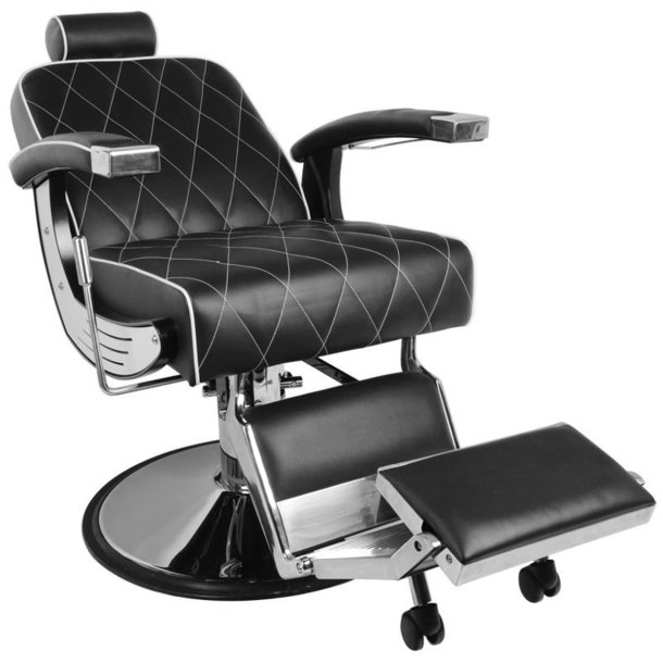 Gabbiano Black Imperial Barberstol