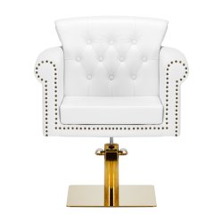 Gabbiano frisrstol Berlin hvid og guld