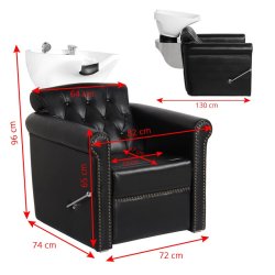 Gabbiano barber vask berlin lux sort