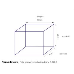 Kosmetisk stol hyd. en 210c pedi sort