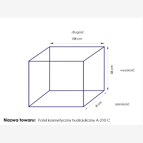 Kosmetisk stol hyd. en 210c pedi sort