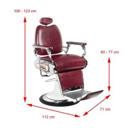 Gabbiano barber lnestol moto-stil bordeaux