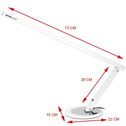Hvid led slim skrivebordslampe