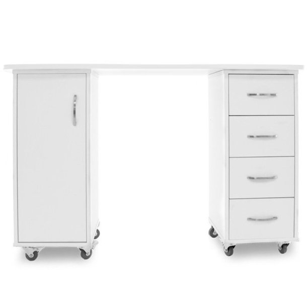 Skrivebord 2027 bp hvidt to skabe