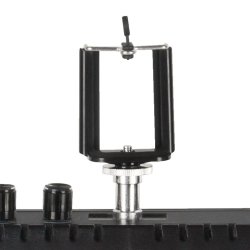 Ringlys 18""48w led sort + stativ