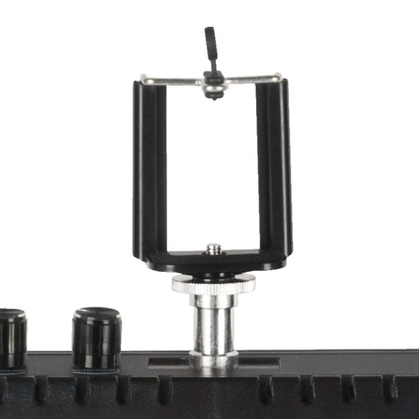 Ringlys 18""48w led sort + stativ