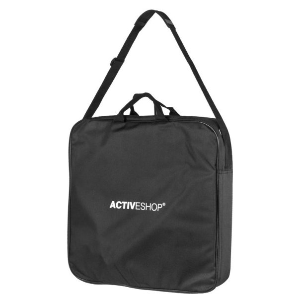 Ringlys 18""48w led sort + stativ