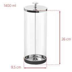 Glasbeholder til desinficering af vrktj, 1400ml