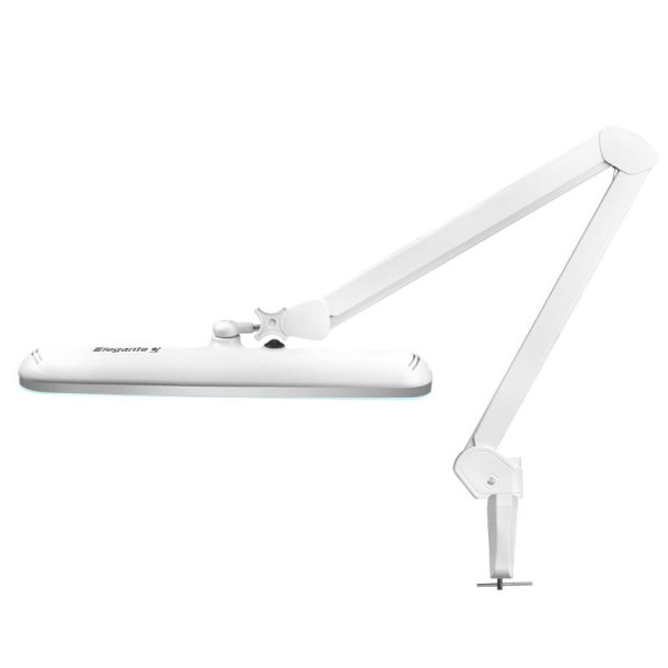 Elegant LED vrkstedslampe 801. standard hvid skruestik