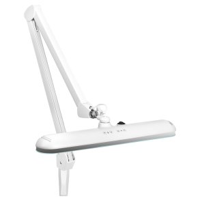 Elegant 801-tl led arbejdslampe med skruestik reg. hvidt lysintensitet og farve