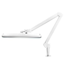 Elegant 801-tl led arbejdslampe med skruestik reg. hvidt lysintensitet og farve
