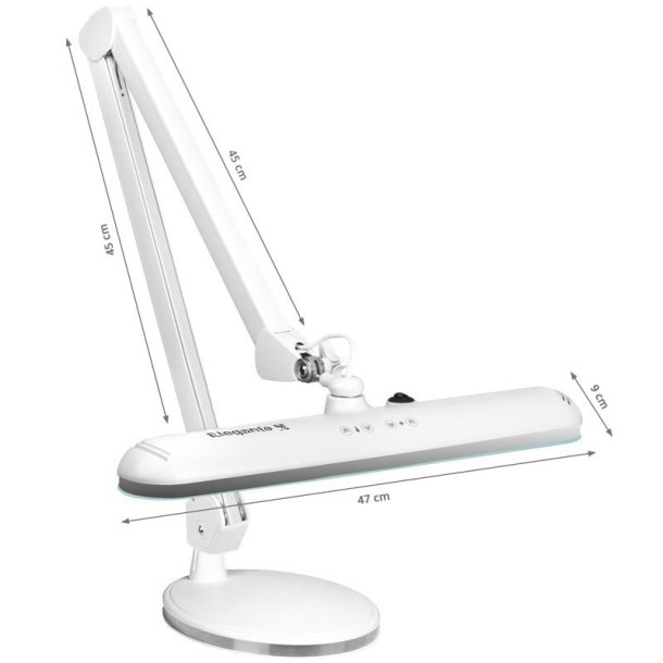Elegant 801-tl led arbejdslampe med en reg. hvidt lysintensitet og farve