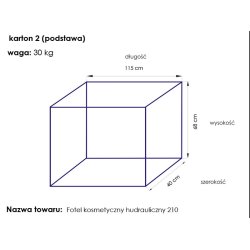 Kosmetisk stol hyd. en 210 gr