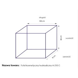 Kosmetisk stol hyd. en 210c pedi gr