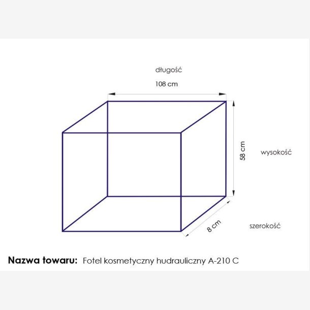 Kosmetisk stol hyd. en 210c pedi gr