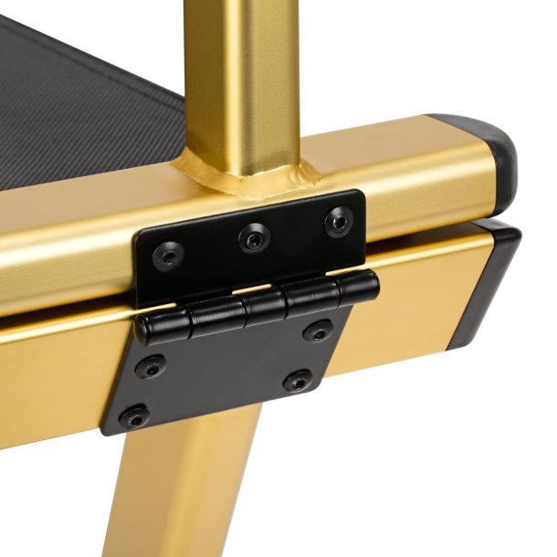 Make-up stol i aluminium guld