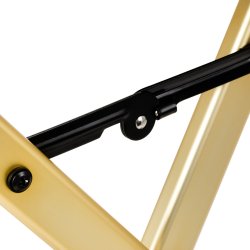 Make-up stol i aluminium guld