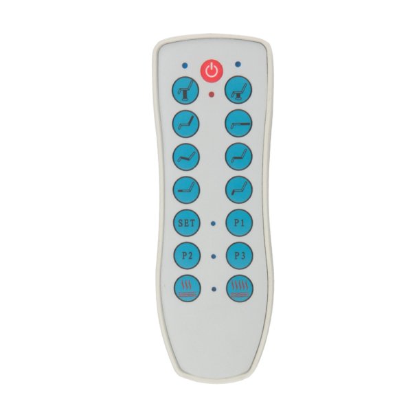 Elektrisk kosmetikstolazzurro 708a opvarmet, 4 motorer hvid.